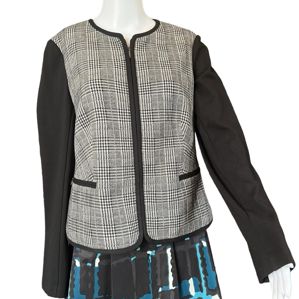 Talbots - Womens Zip Up Blazer Jacket Sz. 8